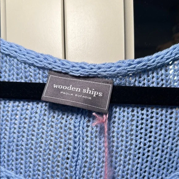 Wooden Ships Sky Blue Knit Sweater - Picture 2 of 6